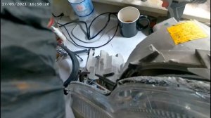 Снятие фары, Mercedes C180 w203 полная разборка и ее ремонт