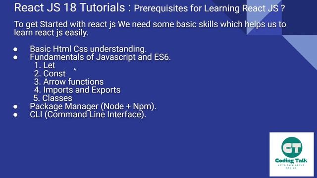 Prerequisites for learning react part 4 смотреть онлайн
