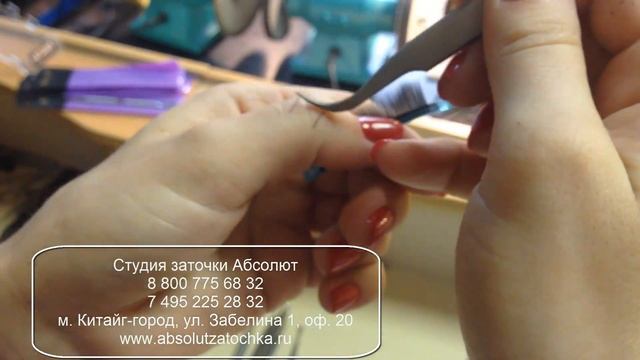 Заточка пинцетов для наращивания ресниц смотреть онлайн
