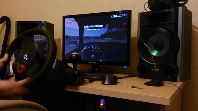 LFS drift Logitech Driving Force GT смотреть онлайн