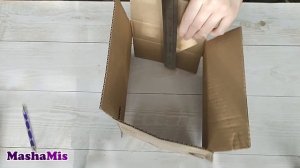 Лайфхак Как из широкой и короткой коробки сделать узкую и длинную