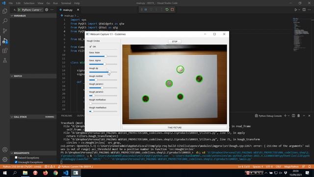 Hough Circles Transform | Python | OpenCV | PyQT | смотреть онлайн