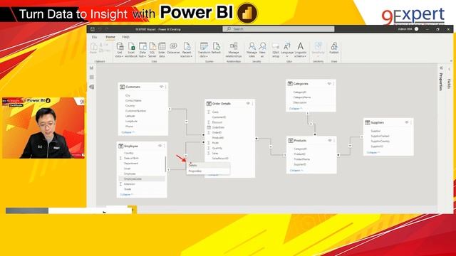 สอน Power BI จัดการกับความสัมพันธ์ของตารางข้อมูล ep.3 | Power BI พื้นฐาน by 9Expert смотреть онлайн