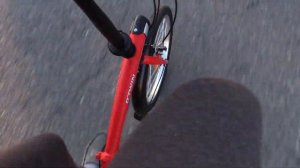 Прогулка и обкатка   складного  велосипеда  "B'TWIN" TILT 120-20   вечером после дождя....