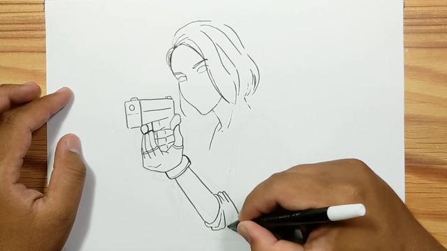 How to Draw Jill Valentine Resident Evil | Shooting Gun смотреть онлайн
