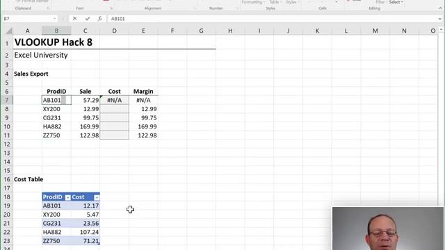 VLOOKUP Hack #8: Extra Spaces смотреть онлайн
