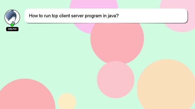 How to run tcp client server program in java? смотреть онлайн