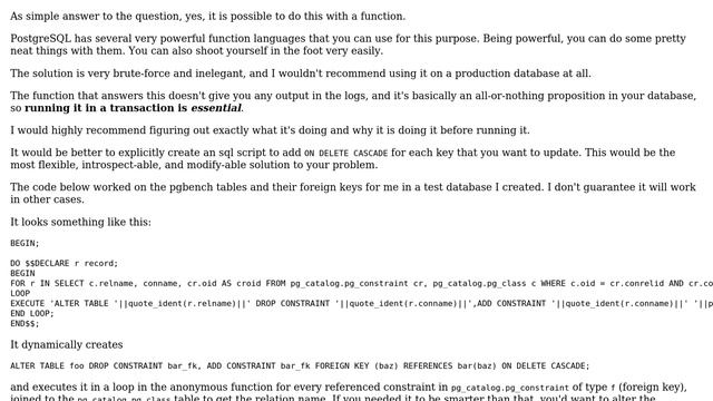 Databases: Stored procedure for adding cascade смотреть онлайн