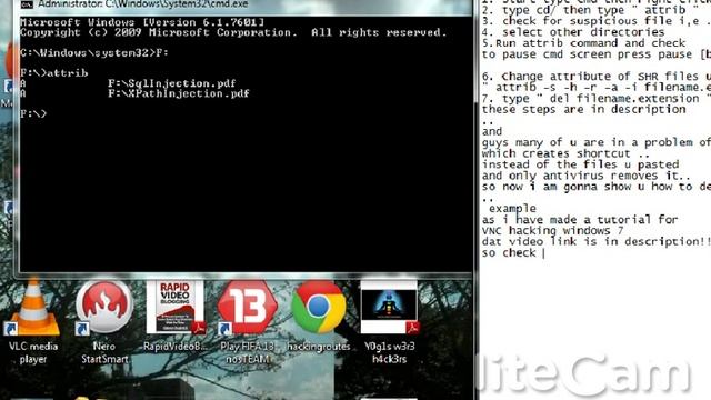 Remove virus via cmd pendrive virus or any virus autorun.inf example it will delete all!!!!1