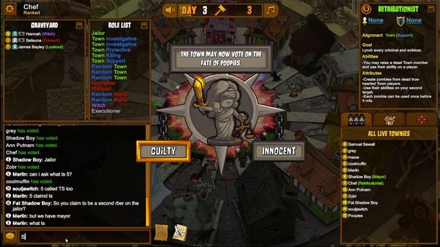 Town of Salem Ranked | How To Get Confirmed As Retributionist смотреть онлайн