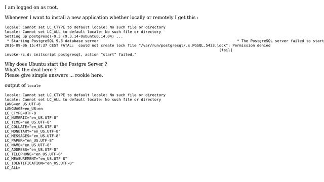 I cannot install applications because Ubuntu cannot set the locale? смотреть онлайн