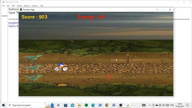 Playing Raptor egg :- made using pygame (Python library used to build games) смотреть онлайн