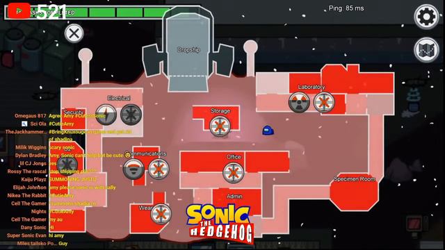 SONIC AND FRIENDS PLAY AMONG US LIVE STREAM 2 смотреть онлайн