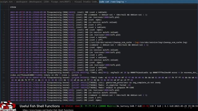 Useful Fish Shell Functions - FZF - SSH - GIT - LOG смотреть онлайн
