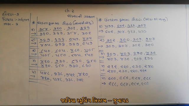 ધોરણ 03।ગણિત । સંખ્યા ની  ગમ્મ્ત। Lec06