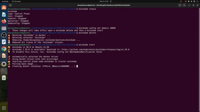 Set the Memory and CPU settings for Minikube смотреть онлайн