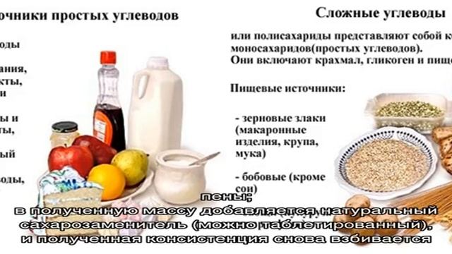 Безуглеводные продукты