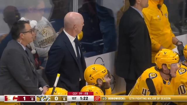 Rough stuff from the Nashville Predators vs Calgary Flames game (2022 NHL) смотреть онлайн