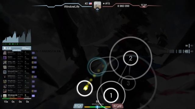 9.2⭐ WindowLife | AKI AKANE - FIRST [Saut's Extra] +DT 97.48% (943pp FC) - osu! смотреть онлайн