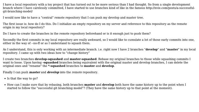 Software Engineering: Git Workflow - turning a local reposity into a "central" one смотреть онлайн