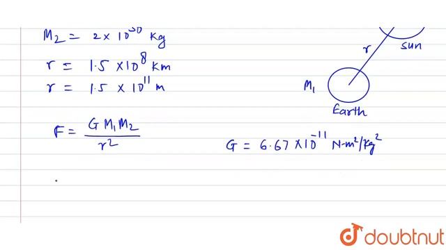 The mass of sun is `2xx10^(30)` kg and mass of earth is `6xx10^(24)` kg. if the distance смотреть онлайн
