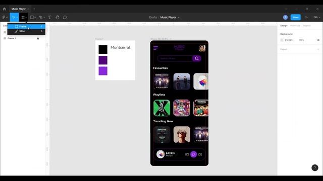 Music Player UI Design │Figma Tutorial смотреть онлайн
