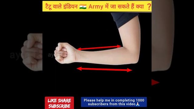 Tattoo Se ARMY?? Walon Ko Kya Dikkat Hai #shorts #indianarmy #army  #armywhatsappstatus #armystatus