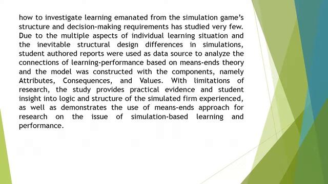 Exploring Learning Experience in a Total Enterprise Simulation Based on Means End Theory IJMS 63 54 смотреть онлайн