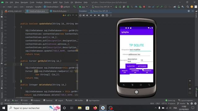 Android Studio - SQLite crud operations смотреть онлайн