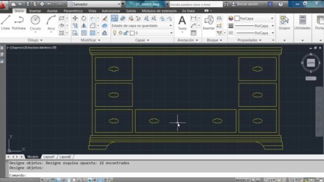 Curso AutoCad - 10 Herramienta Estirar смотреть онлайн