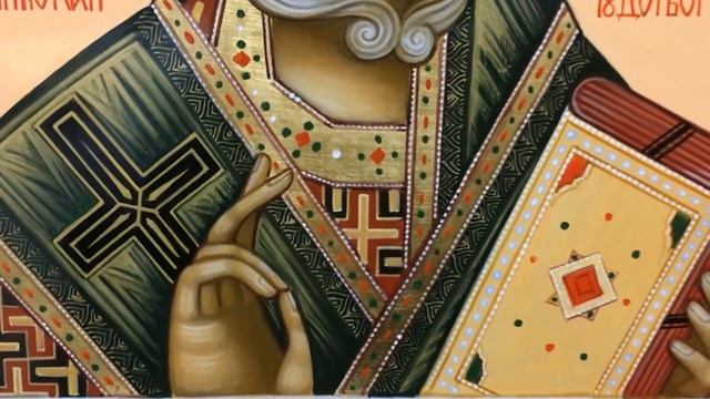 Икона Николай Чудотворец рукописная смотреть онлайн
