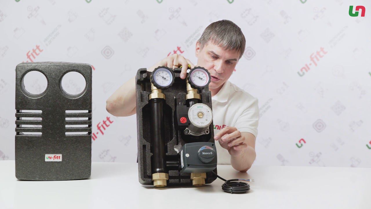 Сервопривод для клапана, привод с датчиком для поддержания фиксированной температуры UNI-FITT смотреть онлайн