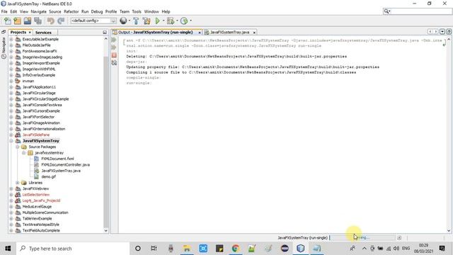 Adding JavaFX MenuItems in System Tray Icon Menu | JavaFX System Tray Tutorial Part #2 смотреть онлайн
