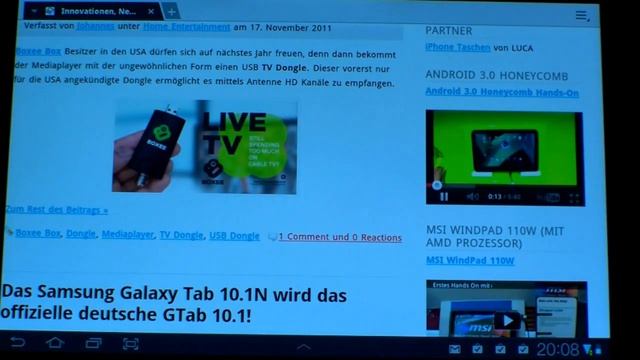 Samsung Galaxy Tab 10.1N Review (English) смотреть онлайн