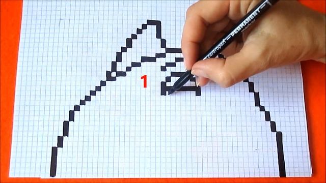Как рисовать по клеточкам Кошку Тайная жизнь Домашних Животных ? How to Draw Cat Pixel Art for Kids смотреть онлайн
