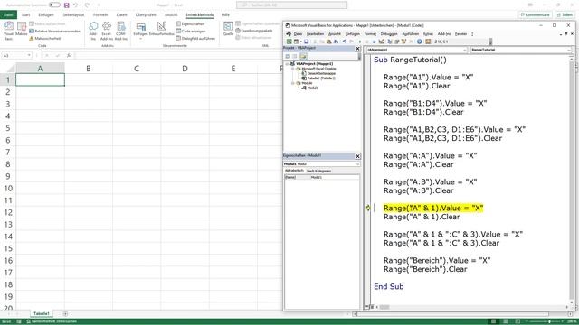 Zellen auswählen mit Range / Excel VBA смотреть онлайн