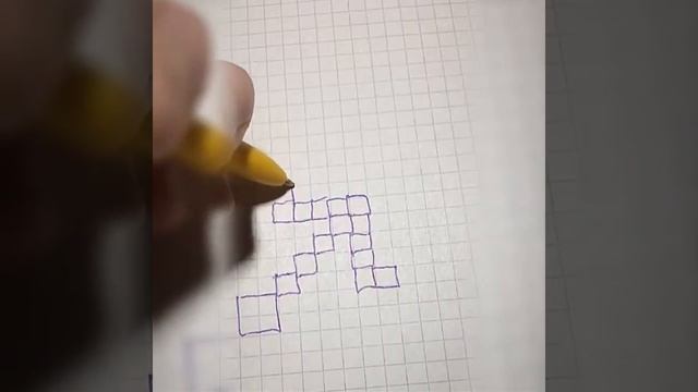 Как нарисовать меч из майнкрафта (по клеткам)