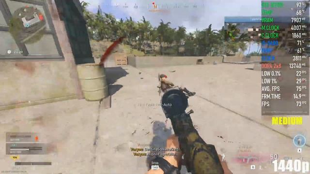 Call of Duty : Warzone Pacific. Season 1. GTX 1070 TI + i5-8400. MEDIUM SETTINGS. 1080p,1440p, 4K. смотреть онлайн