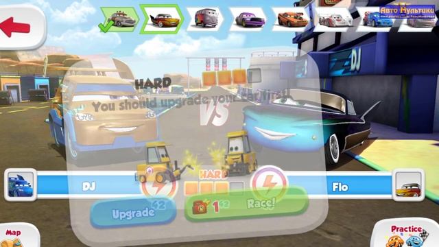 Cars 2: Fast as Lightning - (DJ and DJ's Track) GamePlay смотреть онлайн