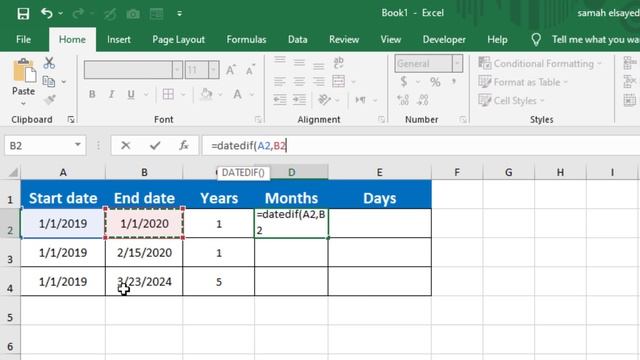 How to Calculate Difference Between Two Dates in Excel смотреть онлайн