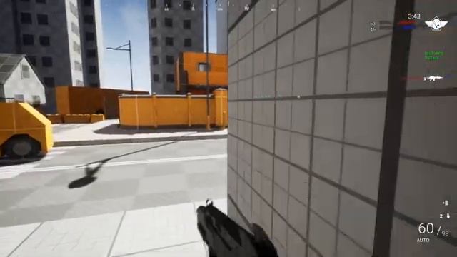 Играем  новую игру FPS Game Dev Test