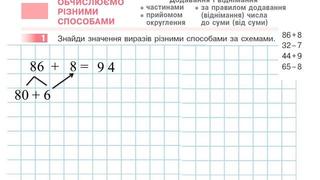 Обчислюємо різними способами - до с 72. Математика, 2 клас. Дистанційне навчання. смотреть онлайн