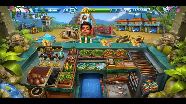 Cooking Fever-The Tropical Hideout Level 1-40(3 Stars) смотреть онлайн