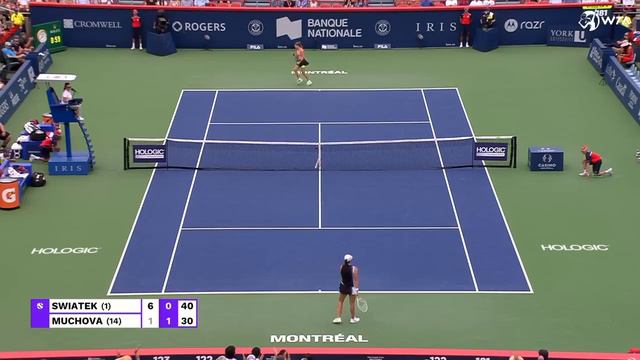 Iga Swiatek Vs. Karolina Muchova | 2023 Montreal Round 3 | WTA Match Highlights