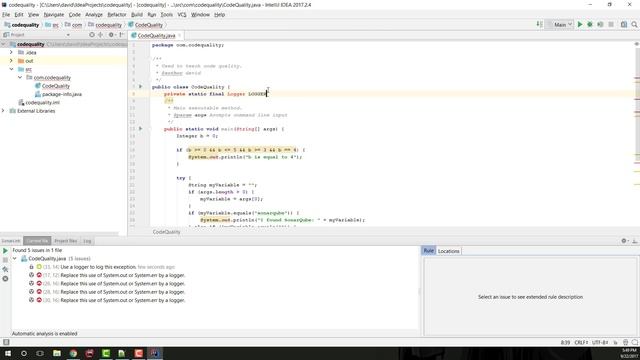 Automate Code Quality Course: 03.3 Sonar Lint in IntelliJ IDEA смотреть онлайн