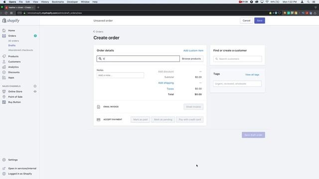 Adding a Product to Draft Orders | Shopify tutorials смотреть онлайн