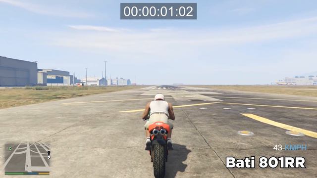GTA 5 ONLINE : SHOTARO VS HAKUCHOU DRAG VS BF400 VS BATI 801RR (WHICH IS FASTEST BIKE ?) смотреть онлайн