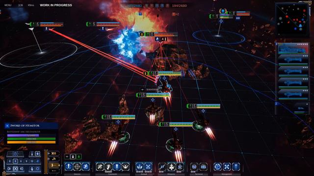 Adeptus Mechanicus vs Chaos! - 1v1 Multiplayer Gameplay, Battlefleet Gothic Armada 2 смотреть онлайн