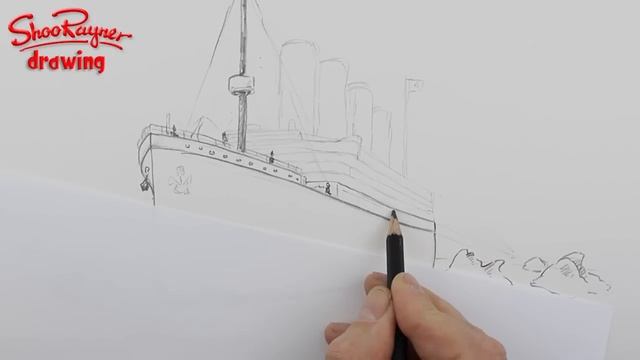 How to draw the Titanic in Pencil смотреть онлайн