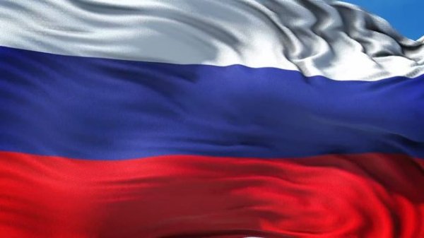 Russia Flag 5 Minutes Loop - FREE 4k Stock Footage - Realistic Russian Flag Wave Animation